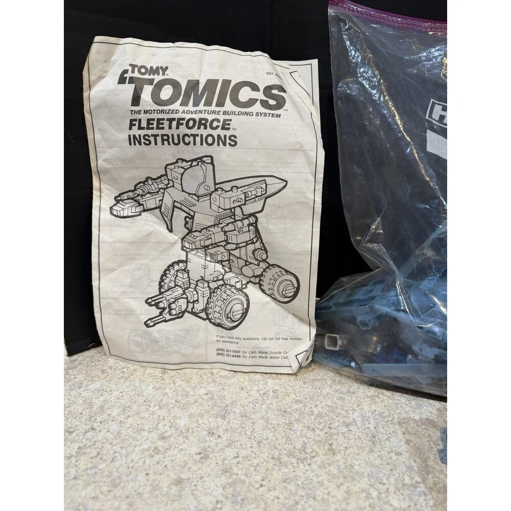Vintage 1986 Tomy Tomics Rotary Commander Fleetforce Parts Lot Motors Remote